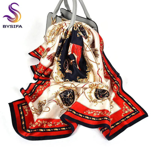 90*90cm Khaki 100% Natural Silk Scarf 90SY