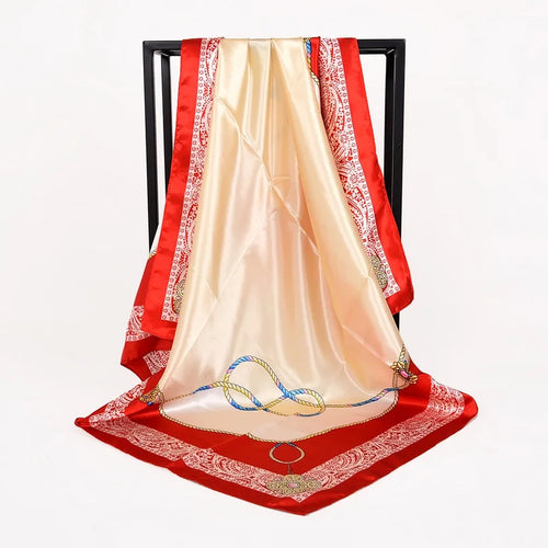 90*90cm Women Satin Square Scarf 2026-7
