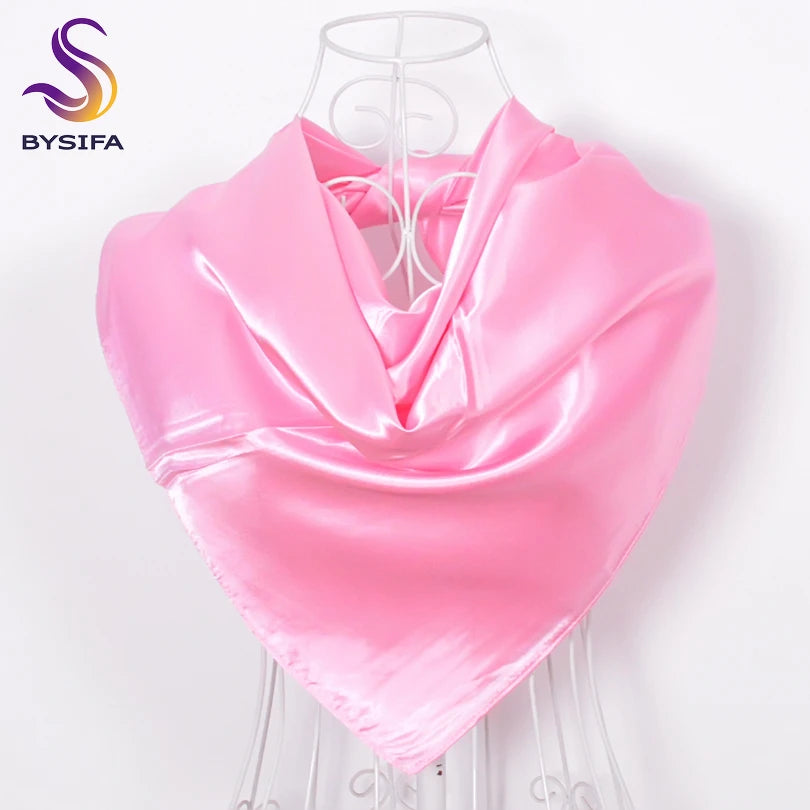 90*90cm Women Satin Square Scarf 2026-5