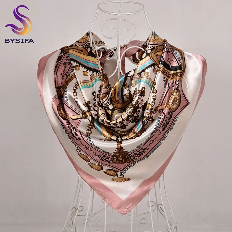 90*90cm Women Satin Square Scarf 2026-3