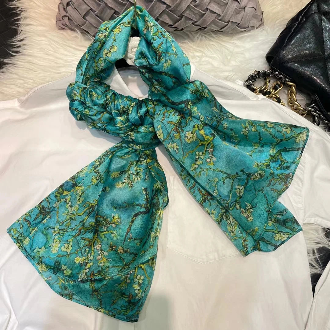 100% Mulberry Silk Scarf 176*110cm