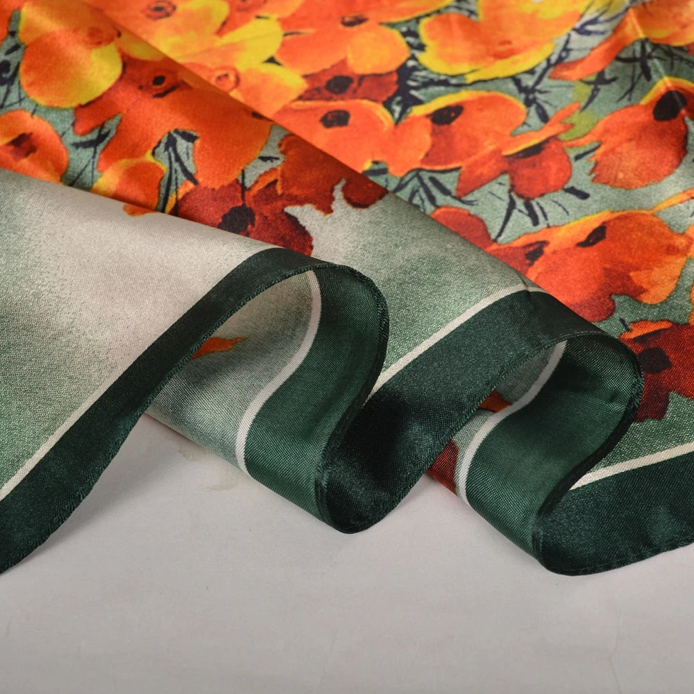 90*90cm Women Satin Square Scarf 2026-9