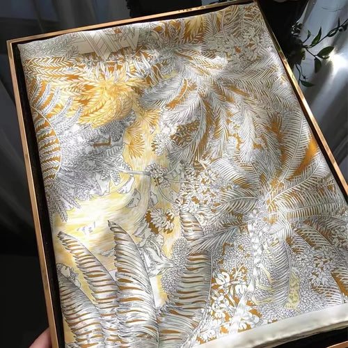 Wine red  women's 100% Mulberry Silk Scarf 106*106cm