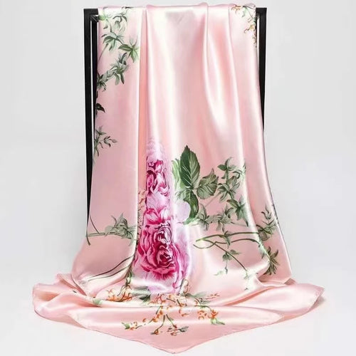 90*90cm Women Satin Square Scarf 2026-1