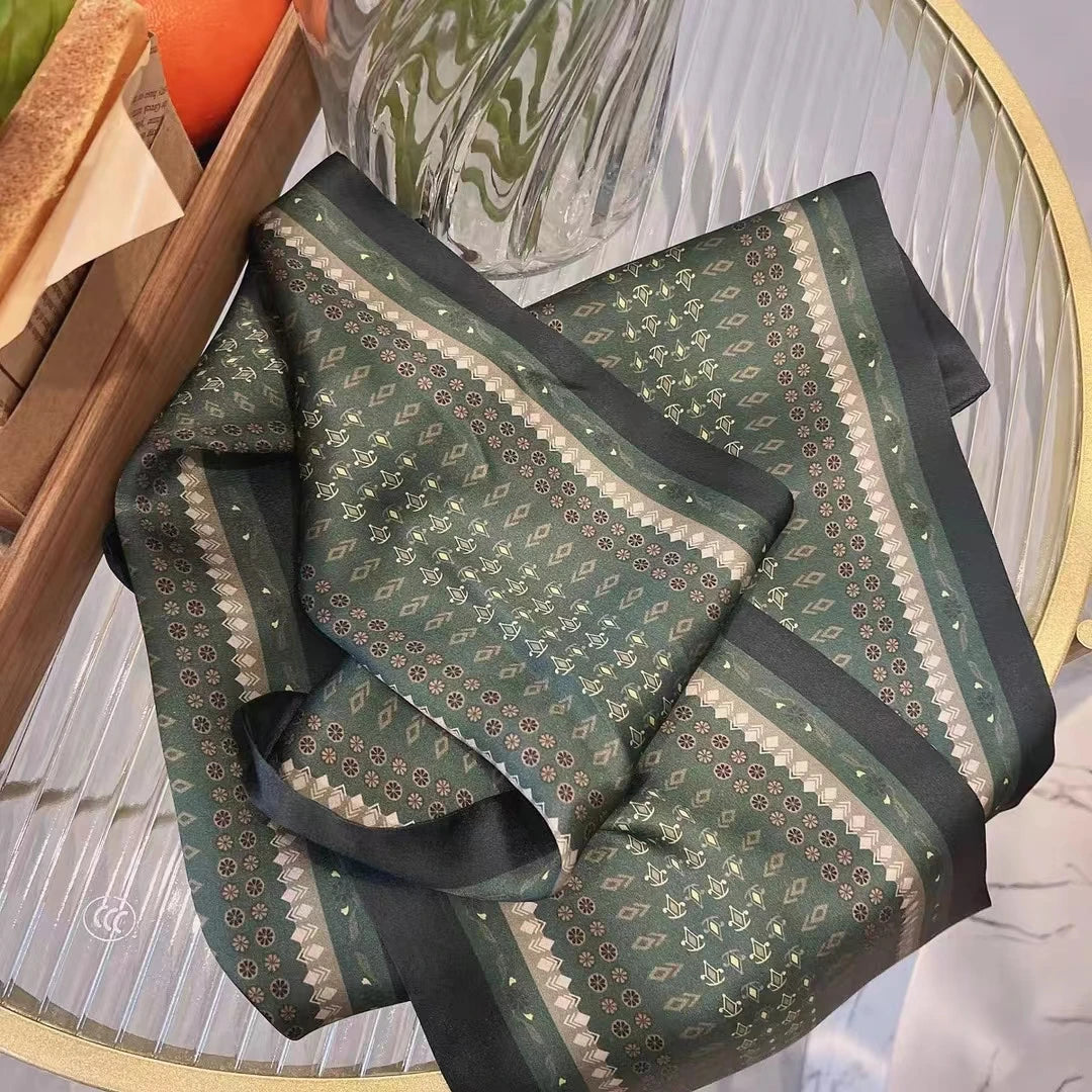 100% Pure Mulberry Long Silk Scarf 155*16cm