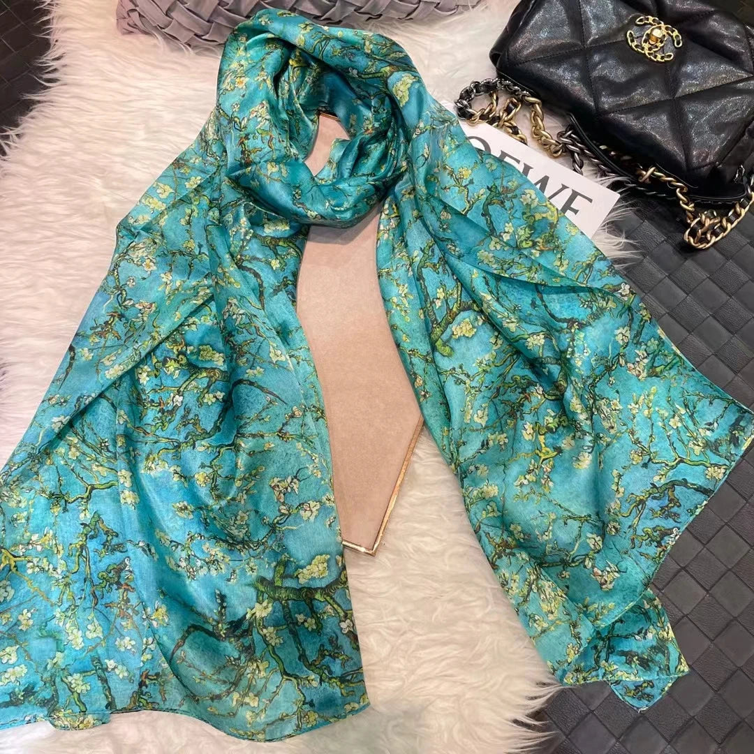 100% Mulberry Silk Scarf 176*110cm