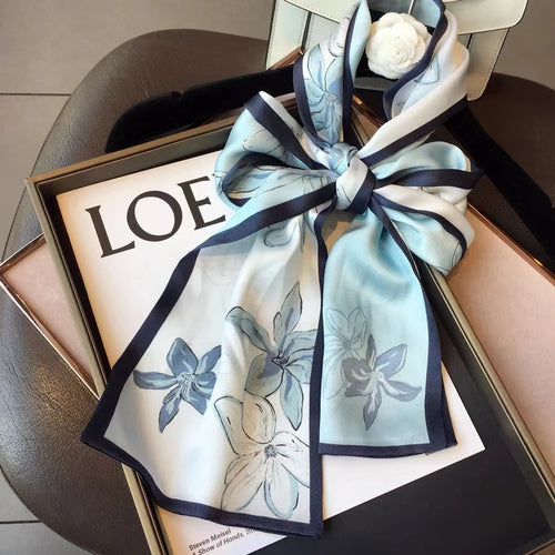 100% Pure Mulberry Long Silk Scarf 155*16cm