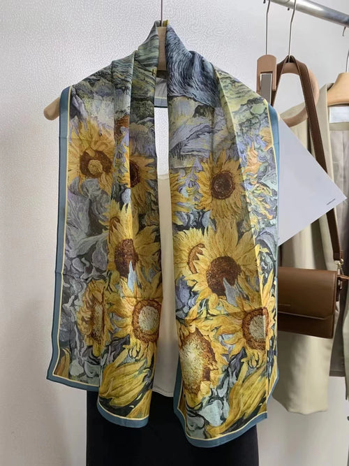 100% Mulberry Silk Women's Scarf 150*35cm