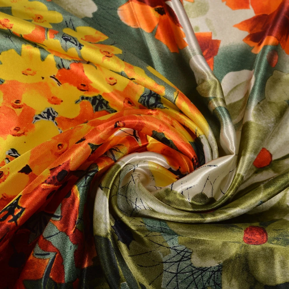 90*90cm Women Satin Square Scarf 2026-9