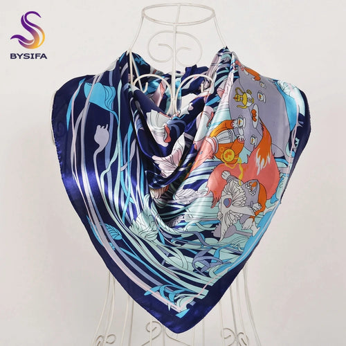 90*90cm Women Satin Square Scarf 2026-8