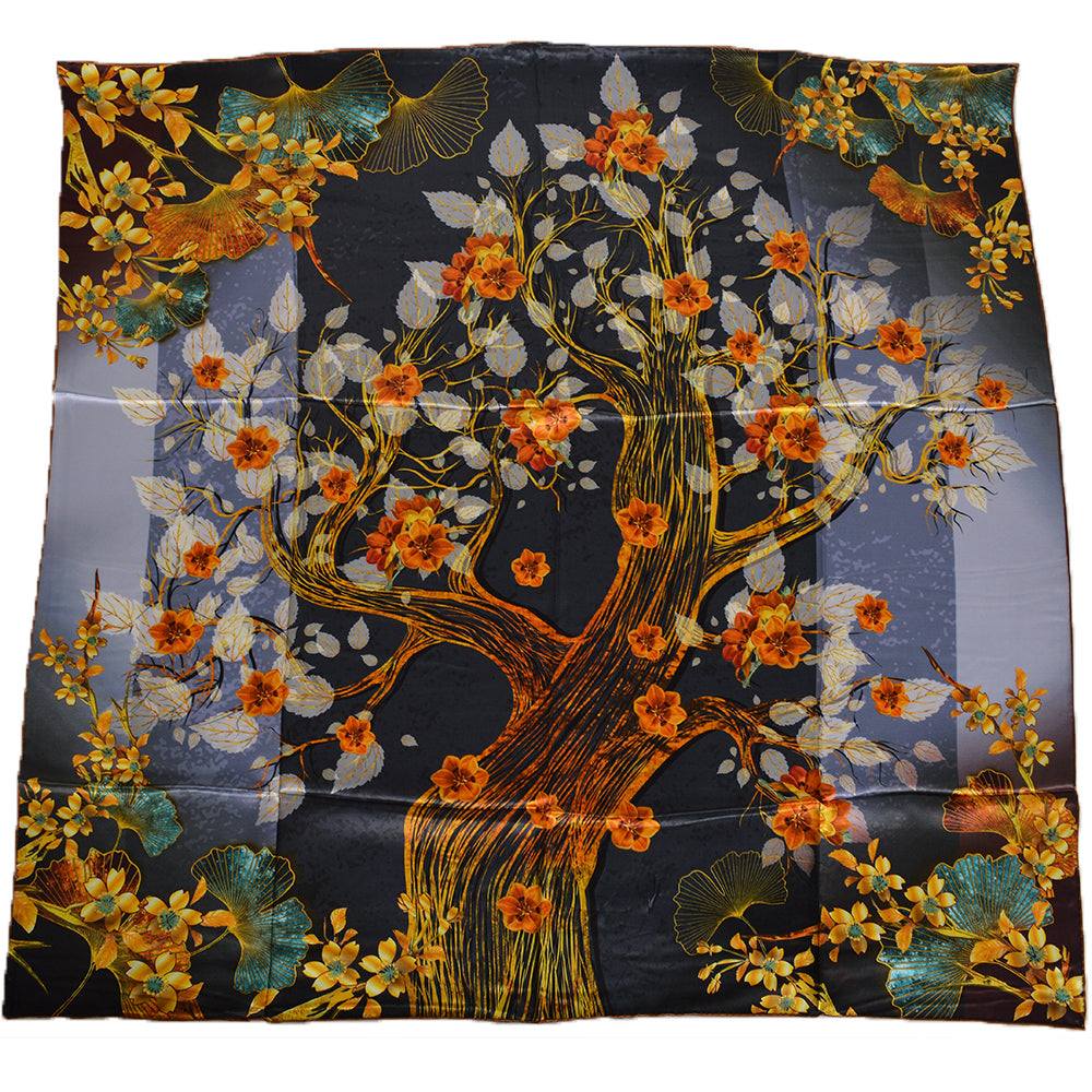 2024 NEW 100% Mulberry Silk Square Scarf 106*106cm