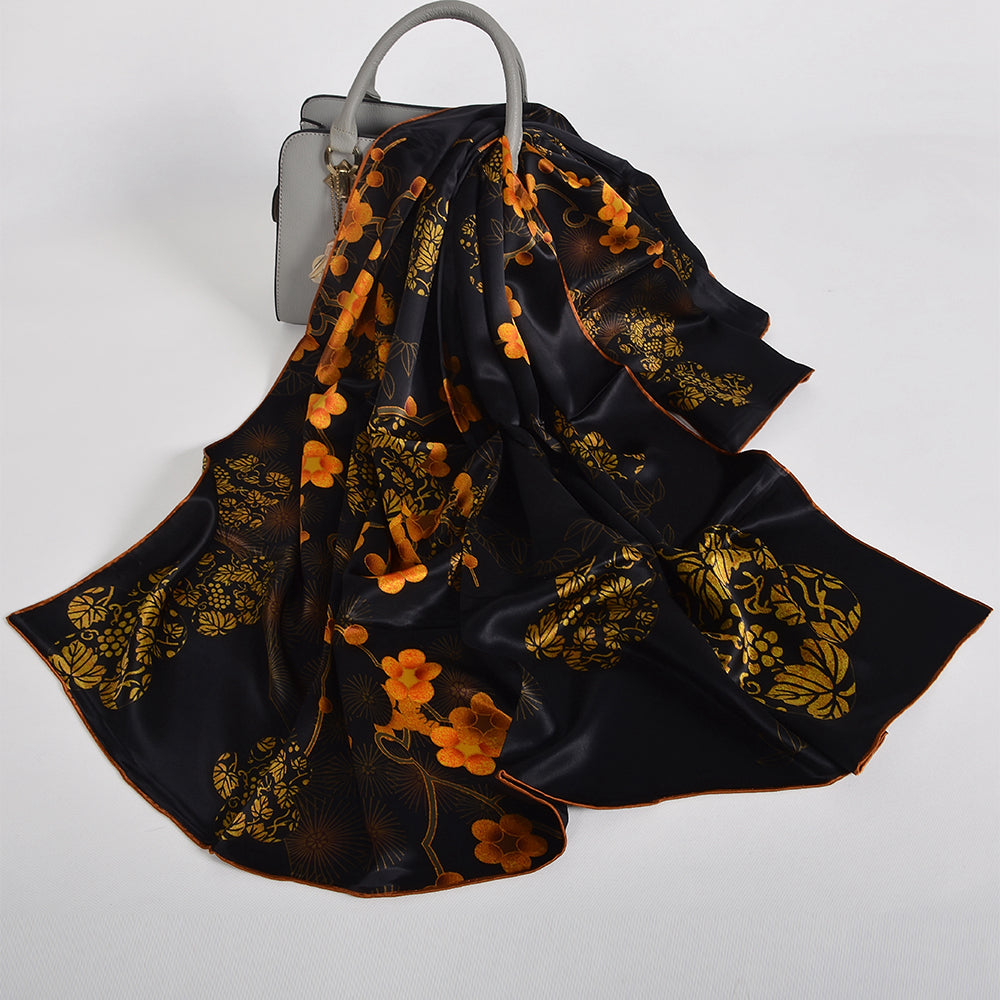 2024 NEW 100% Mulberry Silk Square Scarf 106*106cm