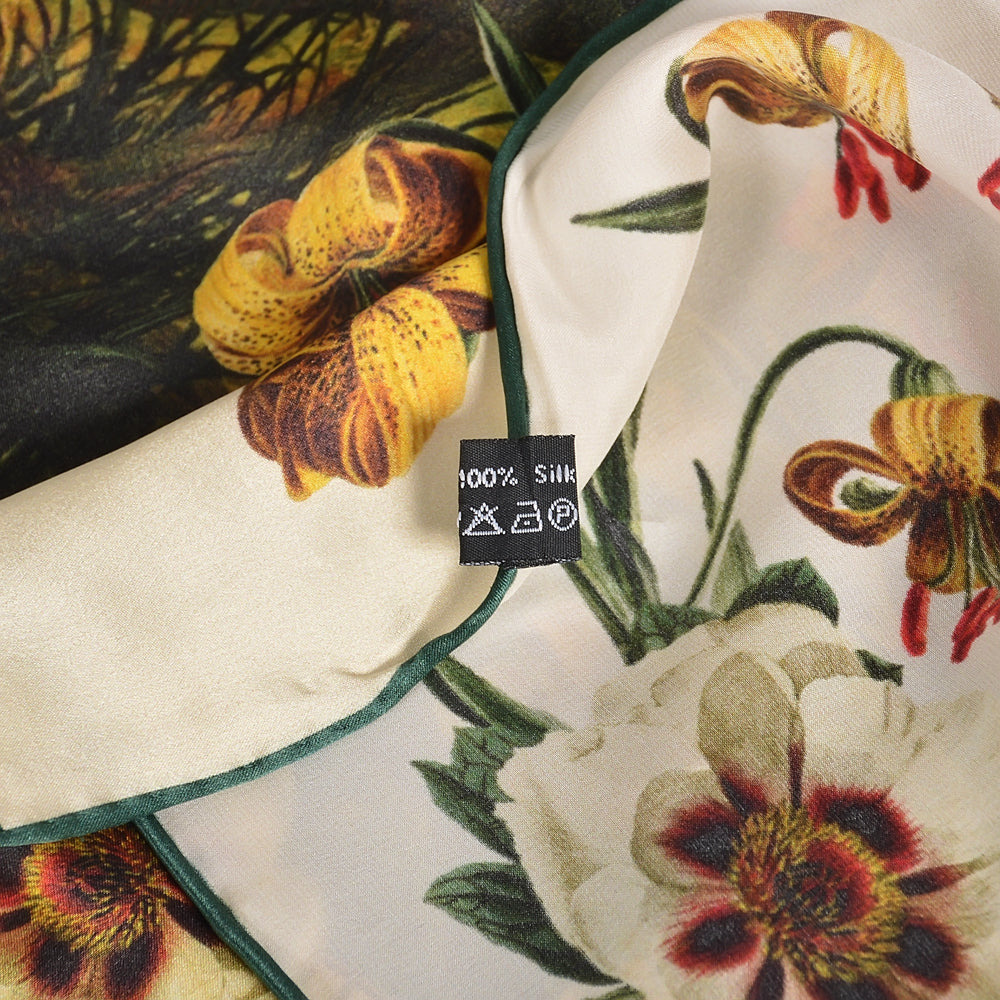 2024 NEW 100% Mulberry Silk Square Scarf 106*106cm