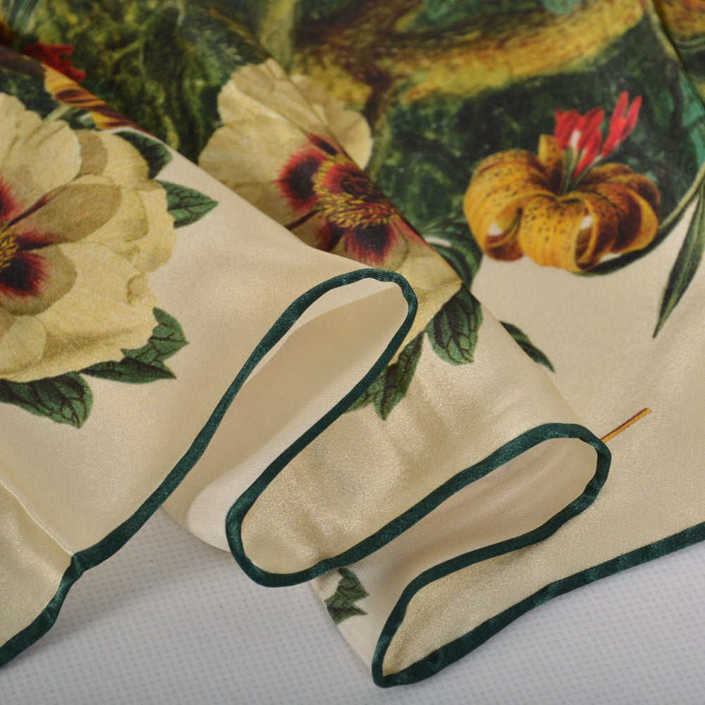 2024 NEW 100% Mulberry Silk Square Scarf 106*106cm