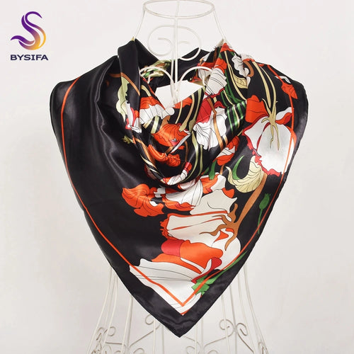 90*90cm Women Satin Square Scarf 2026-8