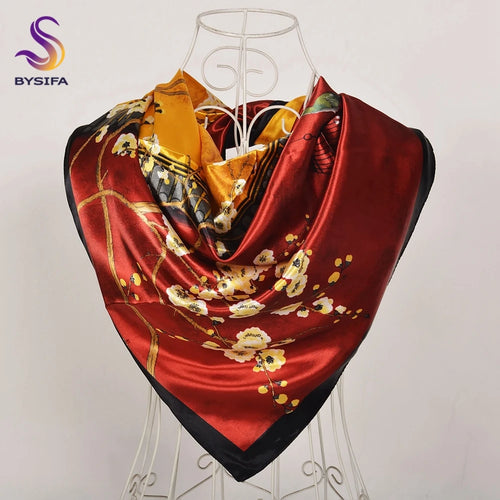 90*90cm Women Satin Square Scarf 2026-9