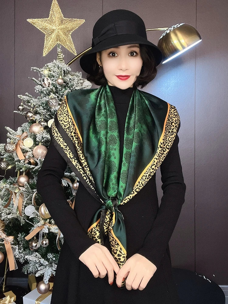 90*90cm Women Satin Square Scarf 2026-3