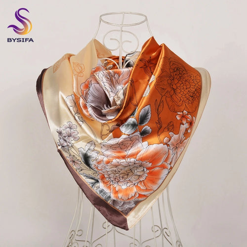 90*90cm Women Satin Square Scarf 2026-9