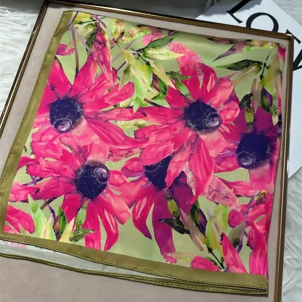 2025 New 100% Pure Silk Square Scarf 53*53cm 【GROUP-1】