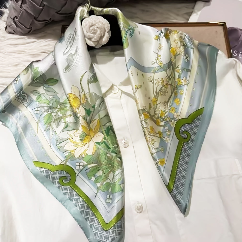 2025 New 100% Pure Silk Square Scarf 53*53cm 【GROUP-1】