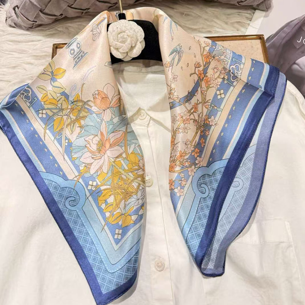 2025 New 100% Pure Silk Square Scarf 53*53cm 【GROUP-1】