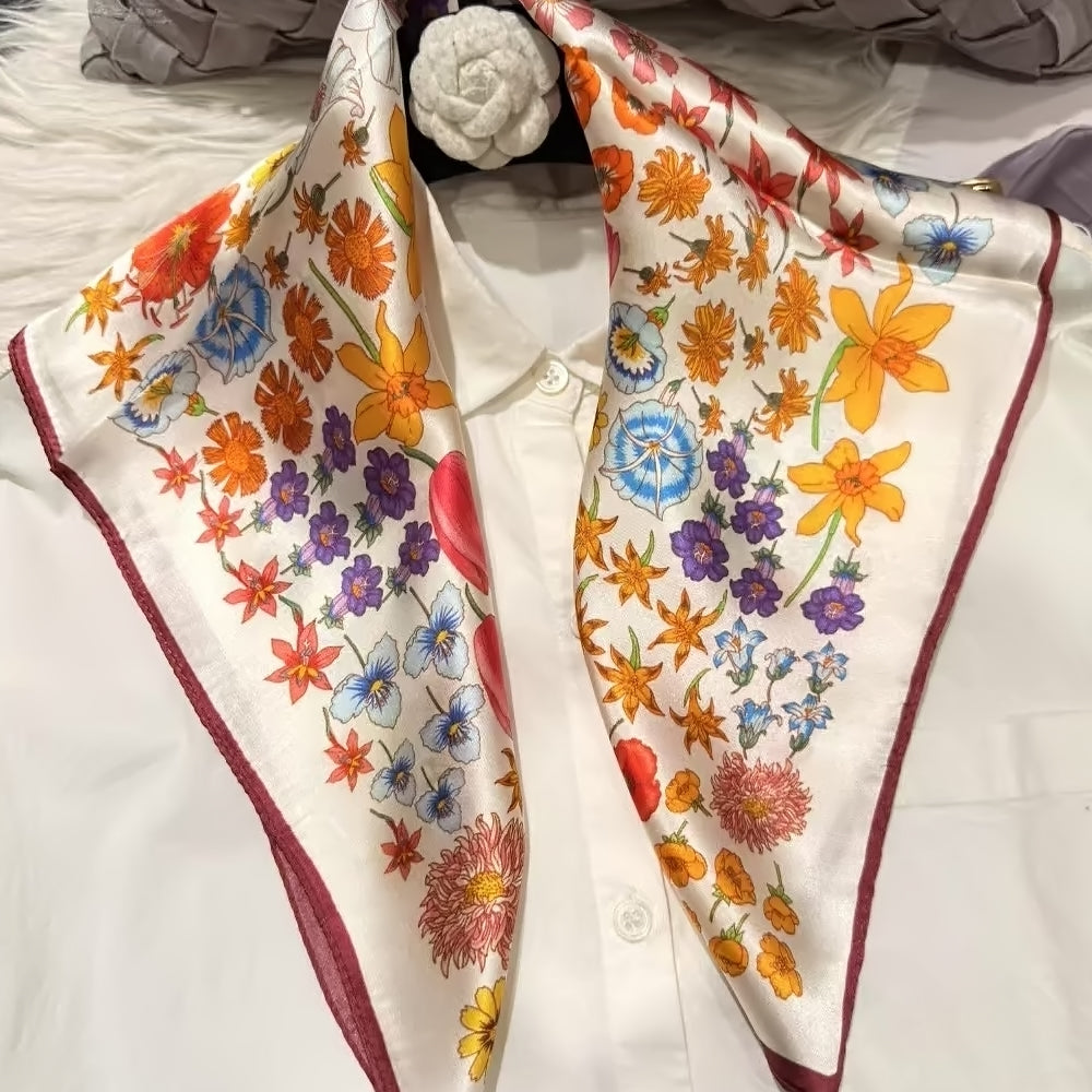 2025 New 100% Pure Silk Square Scarf 53*53cm 【GROUP-1】