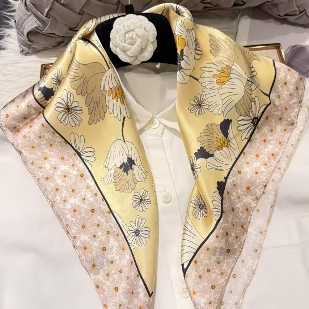 2025 New 100% Pure Silk Square Scarf 53*53cm 【GROUP-1】