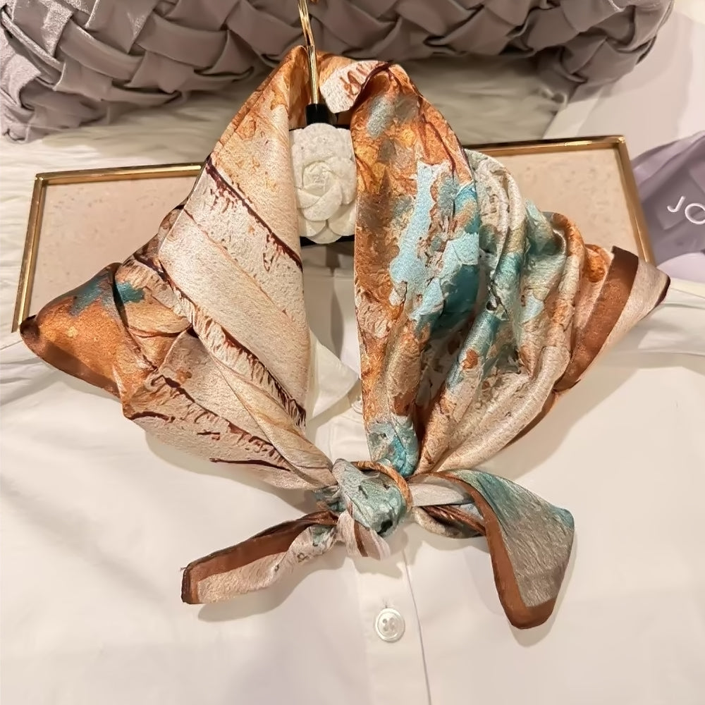 2025 New 100% Pure Silk Square Scarf 53*53cm 【GROUP-1】