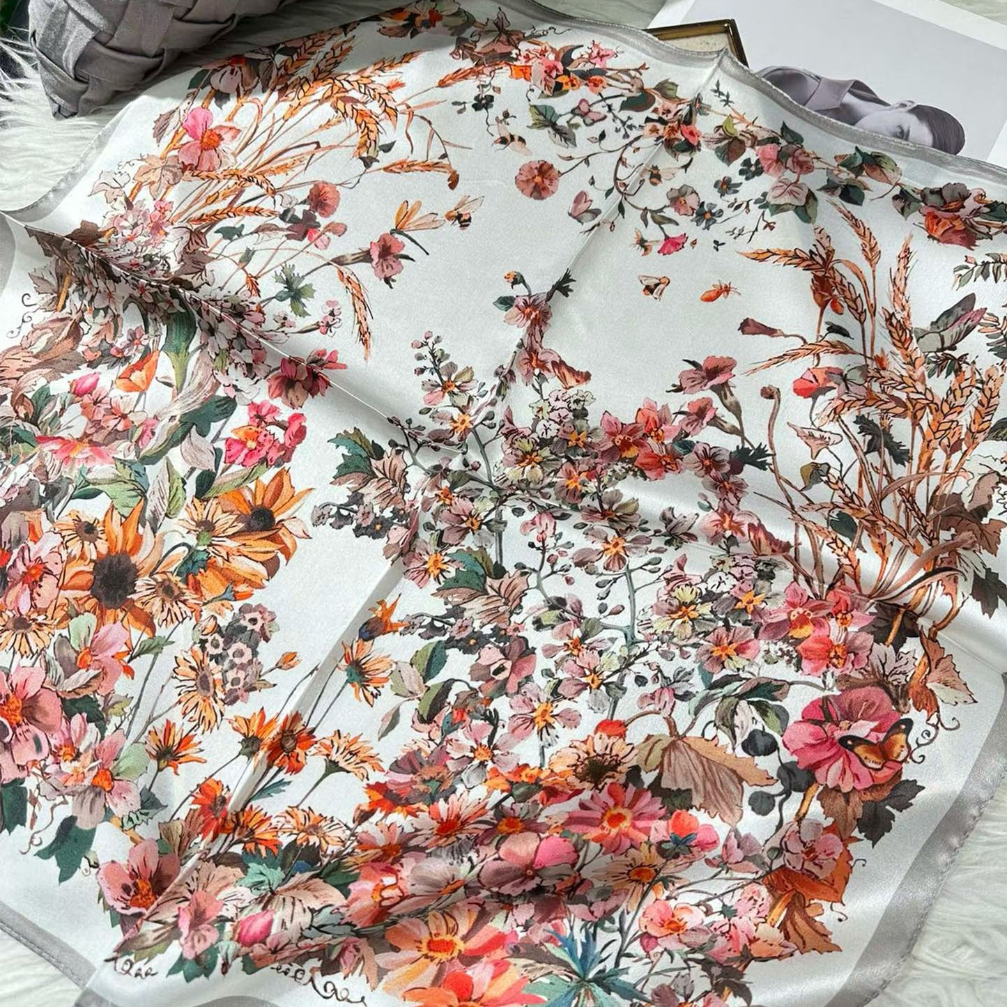 2026 New 100% Pure Silk Square Scarf 53*53cm 【GROUP-3】