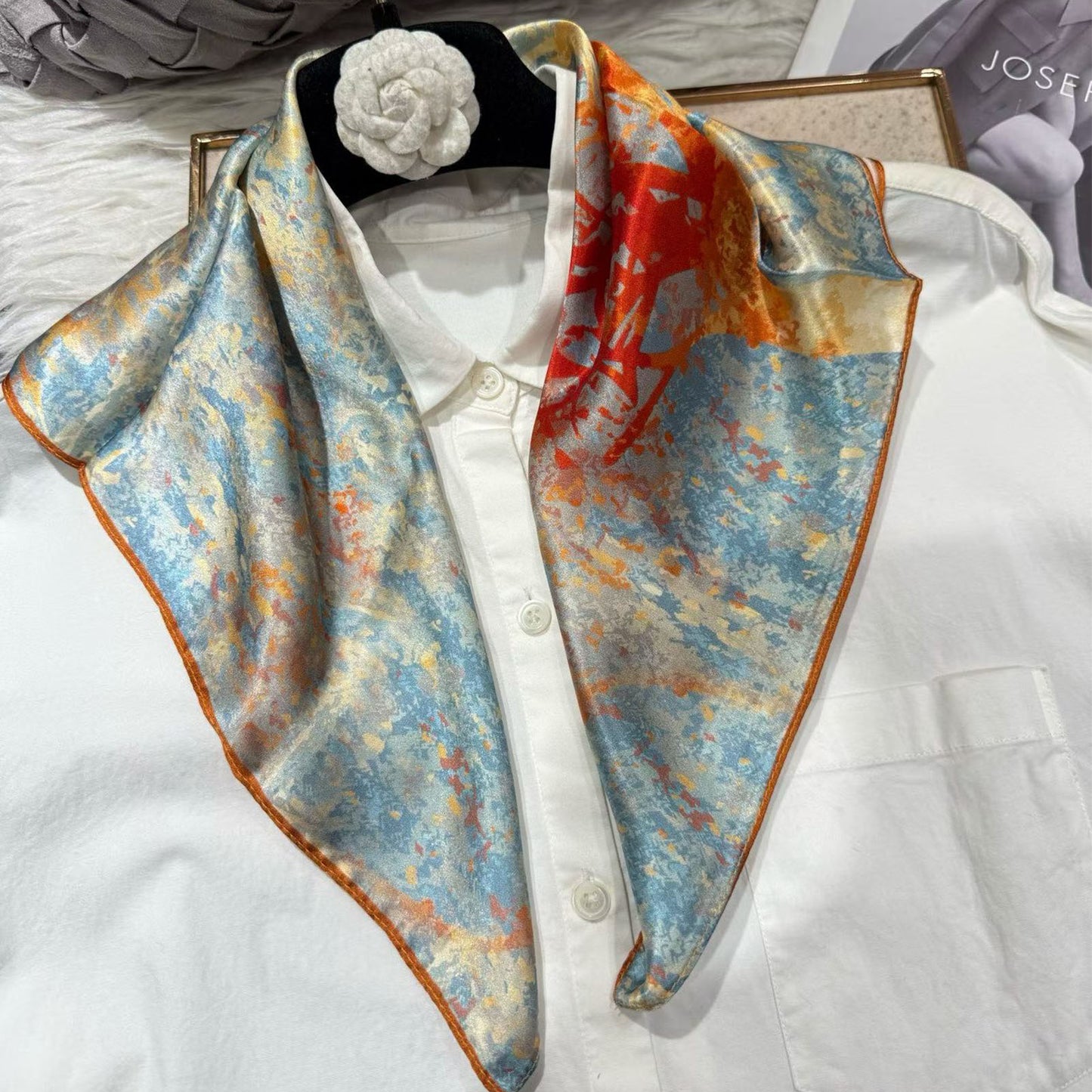 2026 New 100% Pure Silk Square Scarf 53*53cm 【GROUP-3】