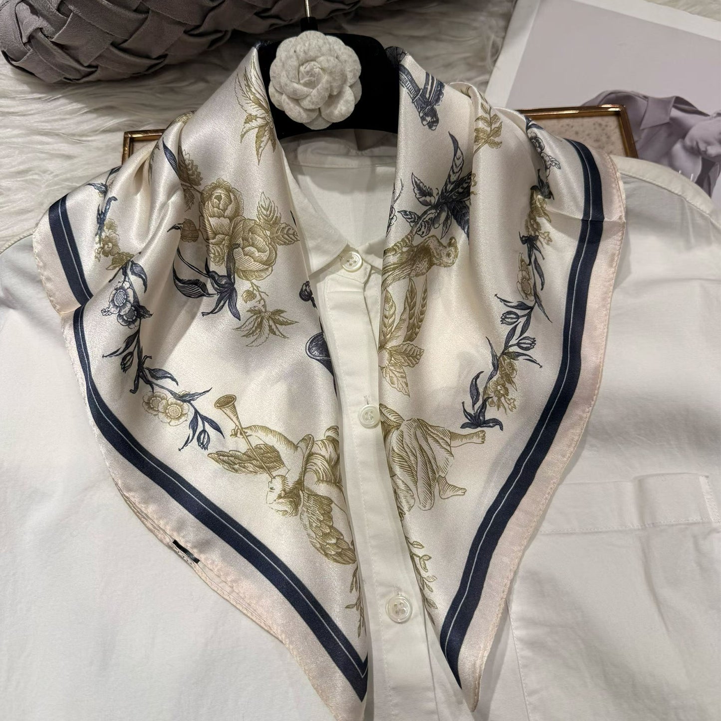 2026 New 100% Pure Silk Square Scarf 53*53cm 【GROUP-3】