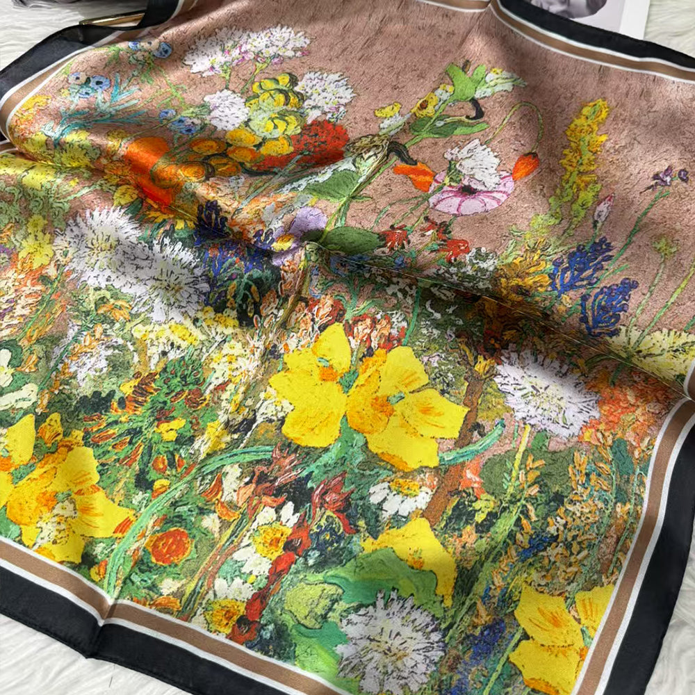 2025 New 100% Pure Silk Square Scarf 53*53cm 【GROUP-2】