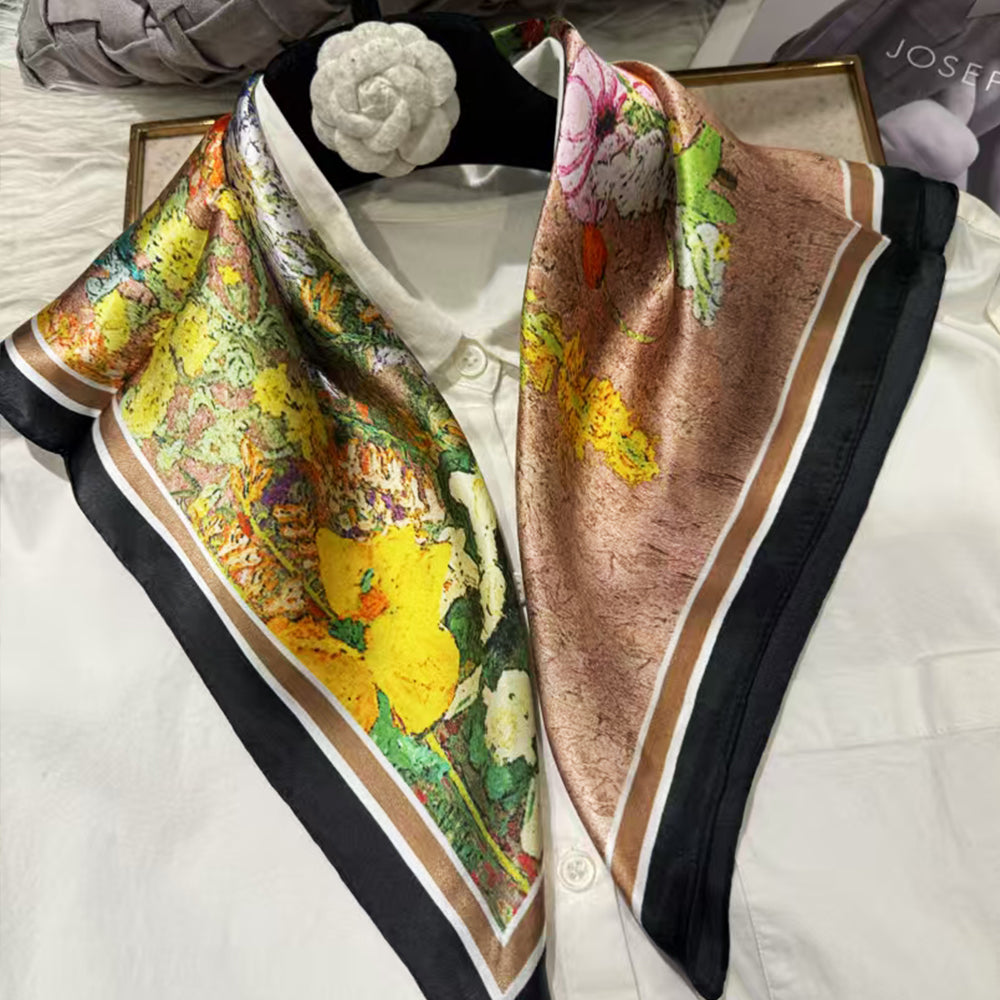 2025 New 100% Pure Silk Square Scarf 53*53cm 【GROUP-2】