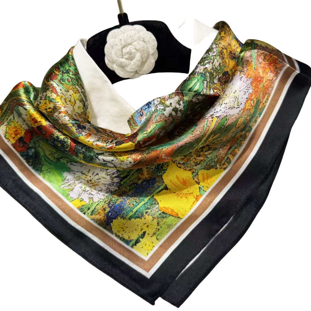 2025 New 100% Pure Silk Square Scarf 53*53cm 【GROUP-2】