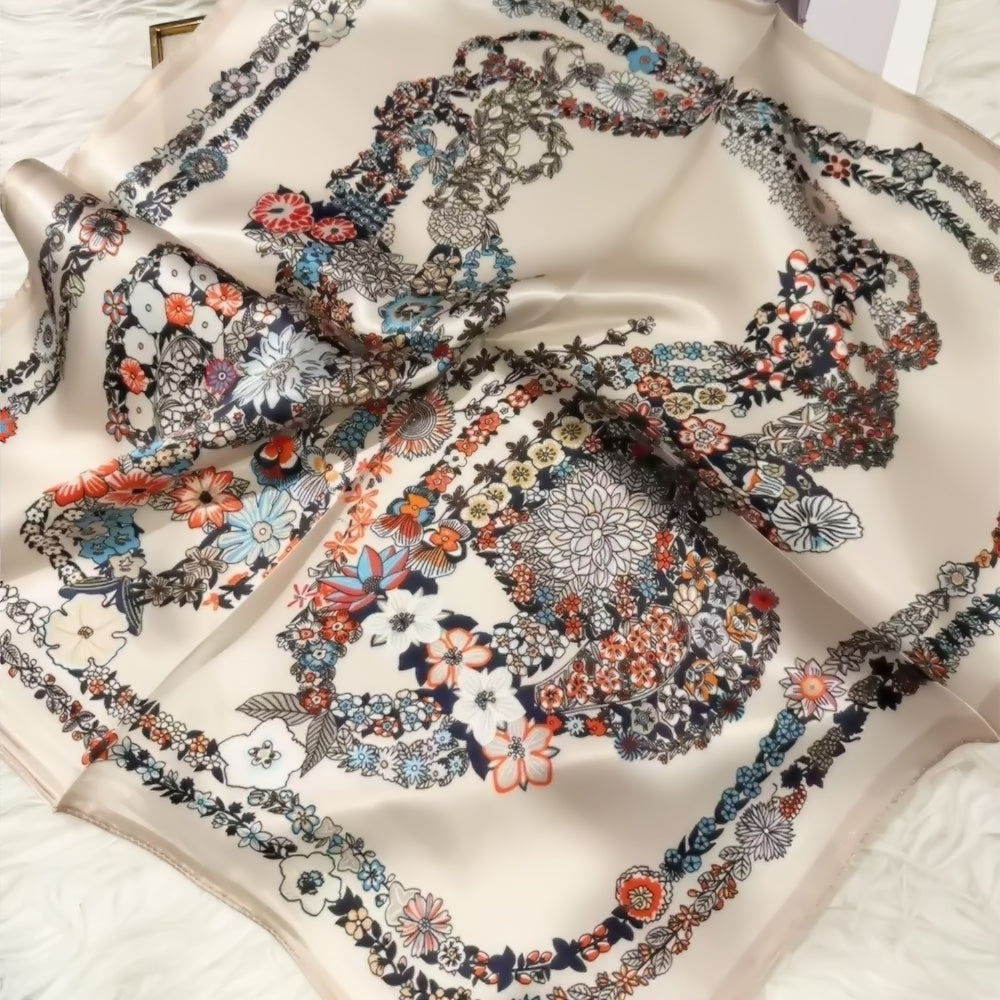 2025 New 100% Pure Silk Square Scarf 53*53cm 【GROUP-2】