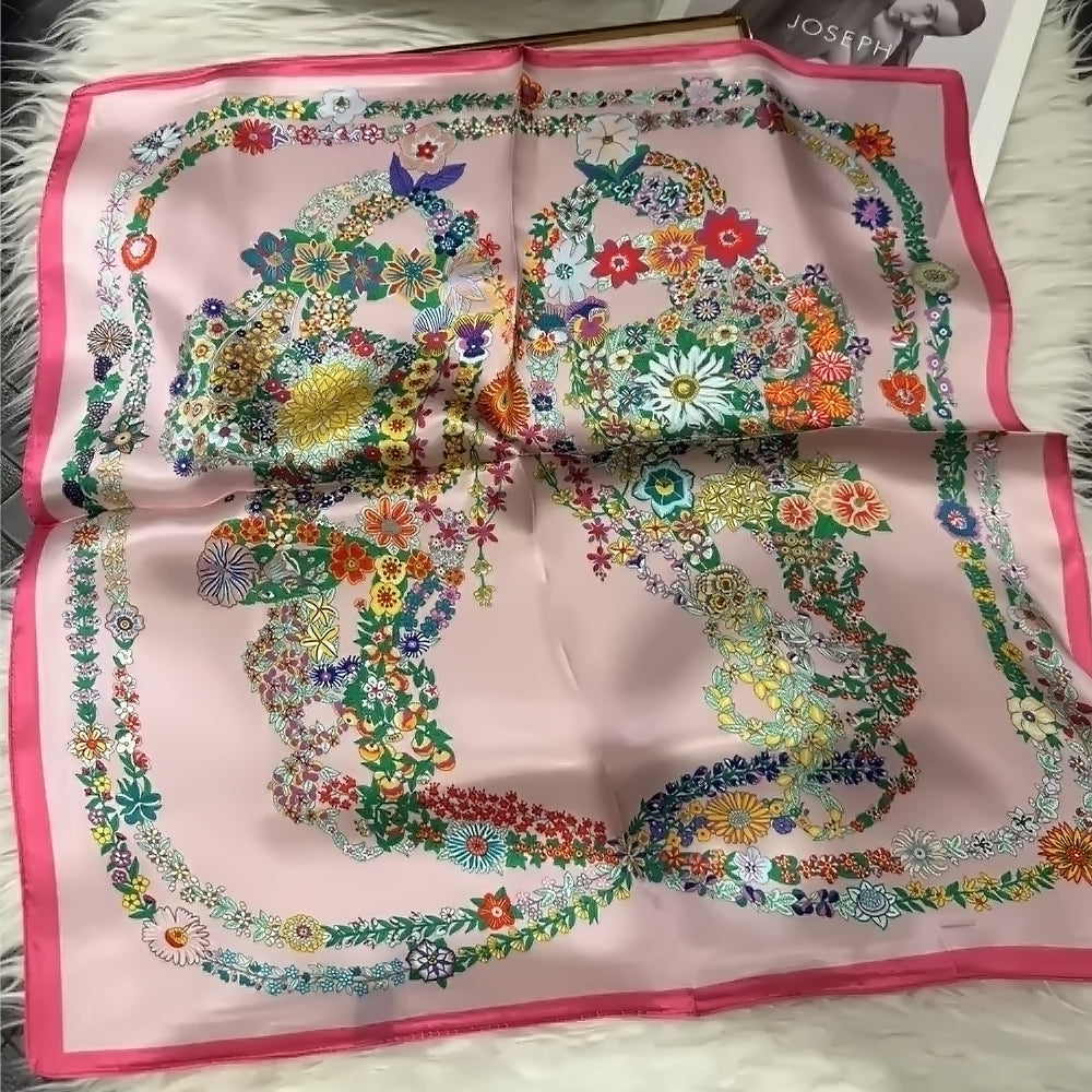 2025 New 100% Pure Silk Square Scarf 53*53cm 【GROUP-2】