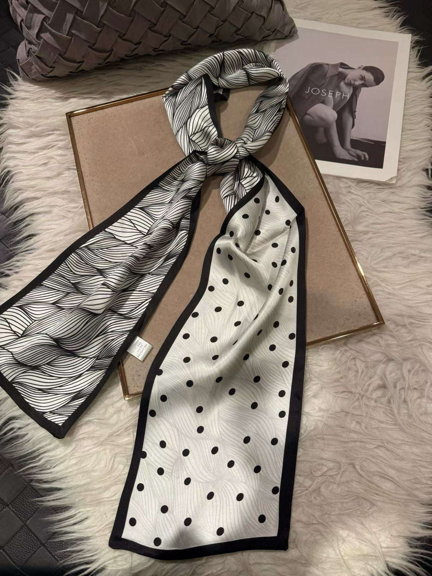 100% Pure Mulberry Long Silk Scarf 155*16cm