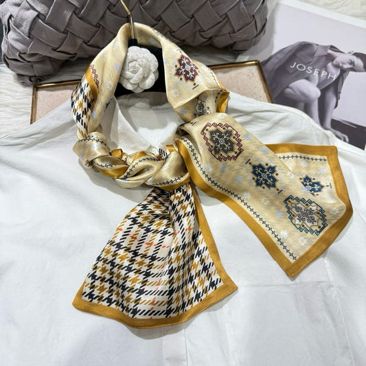 100% Pure Mulberry Long Silk Scarf 155*16cm