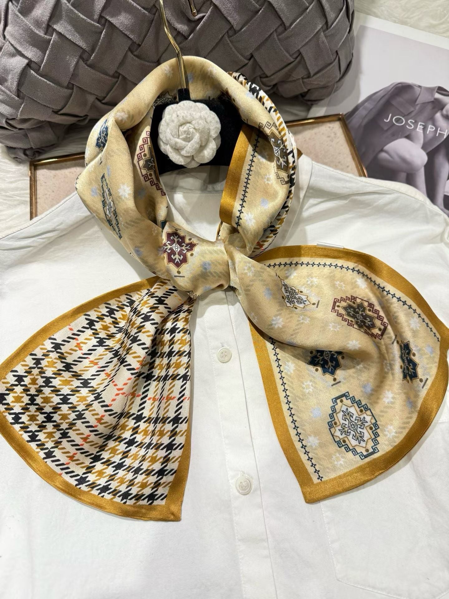 100% Pure Mulberry Long Silk Scarf 155*16cm