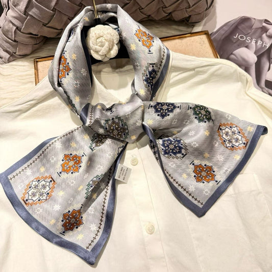 100% Pure Mulberry Long Silk Scarf 155*16cm