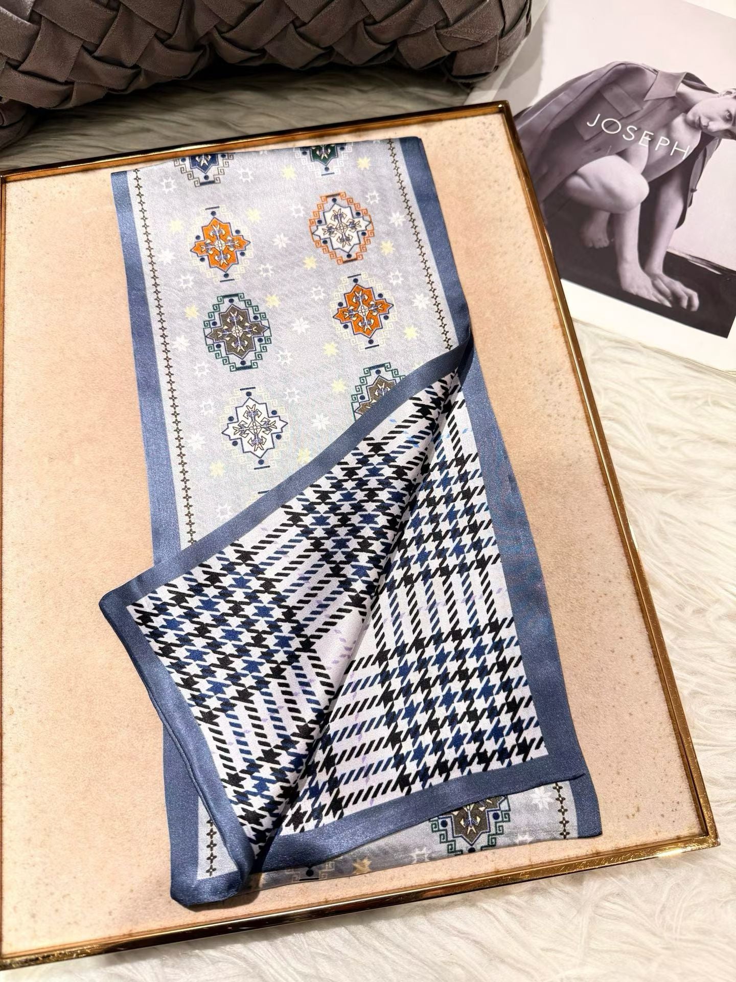 100% Pure Mulberry Long Silk Scarf 155*16cm