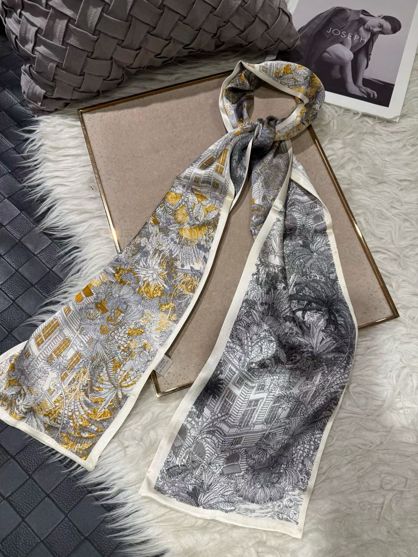 100% Pure Mulberry Long Silk Scarf 155*16cm